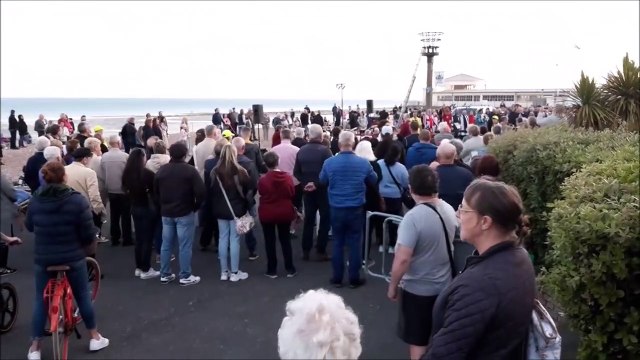 Worthing Queens Platinum Jubilee beacon lighting ceremony
