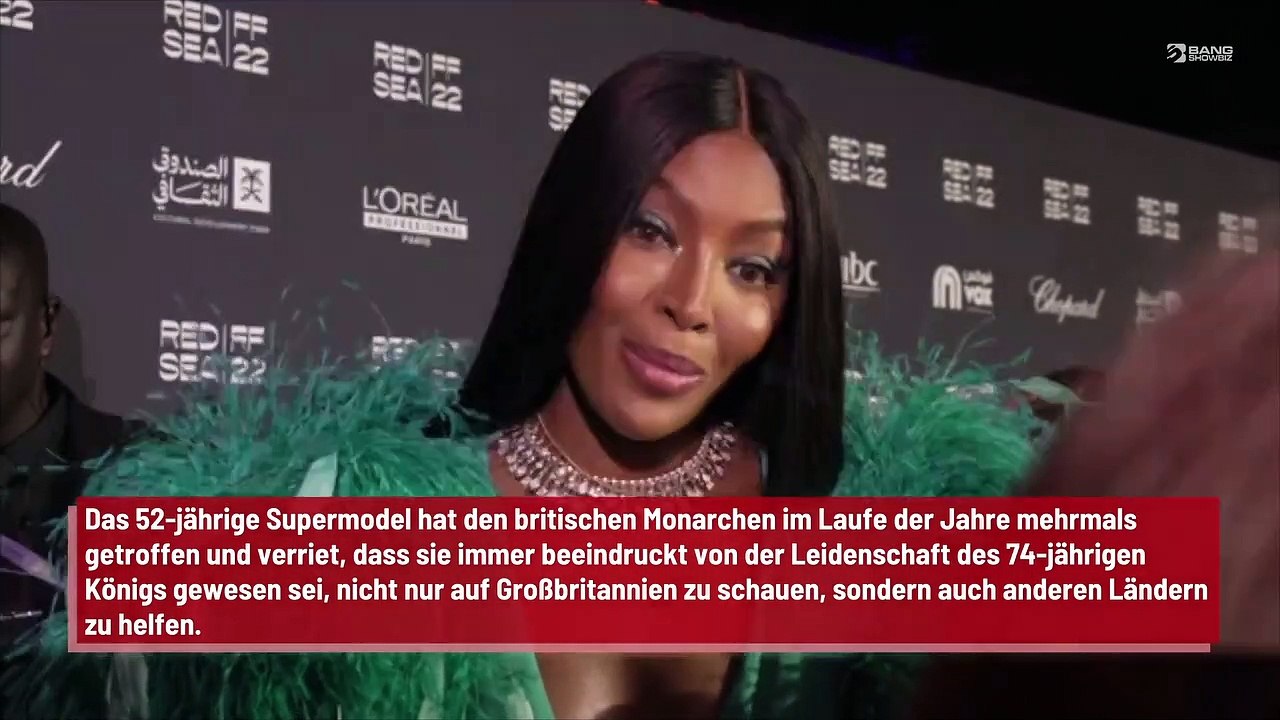 Naomi campbell: begeistert von könig charles iii.