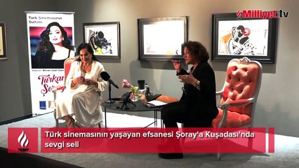 Türkan Şoray'a Kuşadası'nda sevgi seli! 'Baba sevgisinden mahrum yaşadım'