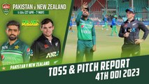 Toss & Pitch Report | Pakistan vs New Zealand | 4th ODI 2023 | PCB | M2B2T