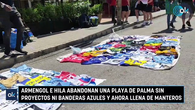 Armengol e Hila abandonan una Playa de Palma sin proyectos ni banderas azules y ahora llena de manteros