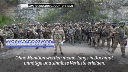 Wagner-Chef droht mit Abzug seiner Kämpfer aus Bachmut am 10. Mai