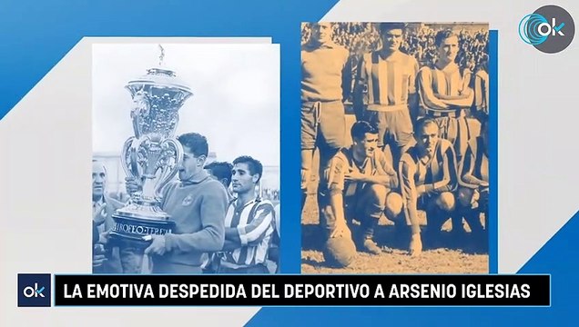 La emotiva despedida del Deportivo a Arsenio Iglesias