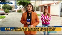 Cercado de Lima: Robos se incrementan tras cierre de calles por obras del Metro de Lima