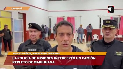 La Policía de Misiones interceptó un camión repleto de marihuana