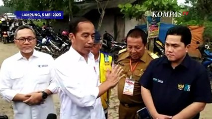 [FULL] Tanggapan Presiden Jokowi Setelah Merasakan dan Meninjau Langsung Kondisi Jalan Lampung