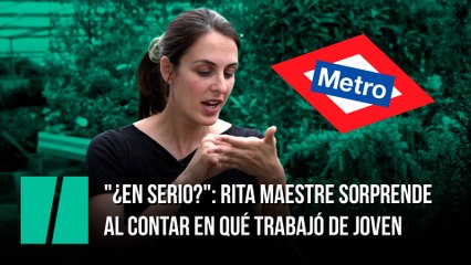 "¿En serio?": Rita Maestre sorprende al contar en qué trabajó de joven