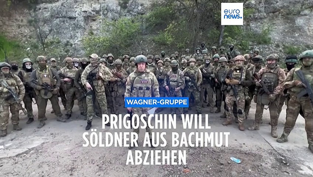 'Wo ist die Munition?' Wagner-Chef Prigoschin droht mit Abzug seiner Söldner aus Bachmut am 10. Mai