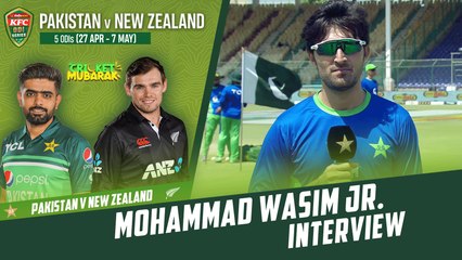 Mohammad Wasim Jr. Interview | Pakistan vs New Zealand | 4th ODI 2023 | PCB | M2B2T