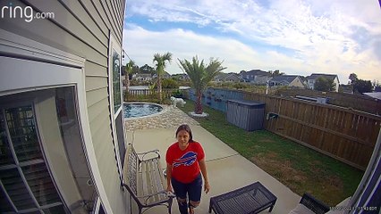 A Silly Stumble Into The Pool