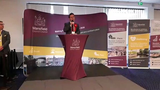 Labour's Andy Abrahams is re-elected as mayor of Mansfield