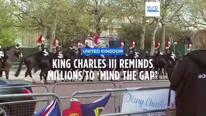 'Mind the gap': King Charles III addresses commuters ahead of coronation weekend