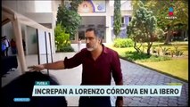 VIDEO: Maestro increpa a Lorenzo Córdova en la Ibero Puebla
