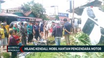 Hilang Kendali, Mobil Hantam Pengendara Motor