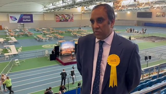Sheffield elections 2023: Shaffaq Mohammed, leader of Sheffield Liberal Democrats, reacting to the results.