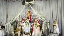 गोविंददेव जी मंदिर में धवल पोशाक में ठाकुर जी एवं राधा रानी ने हाथ में थामी सोने की पिचकारी