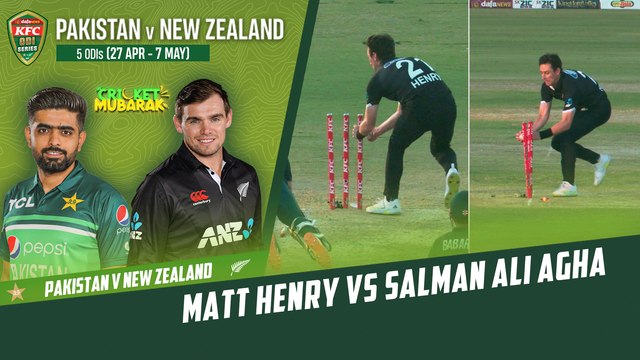 Matt Henry Salman Ali Agha | A run-out attempt followed by a stunning catch! | PCB | M2B2T