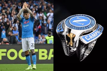La bague de champion de Di Lorenzo avec le SSC Naples