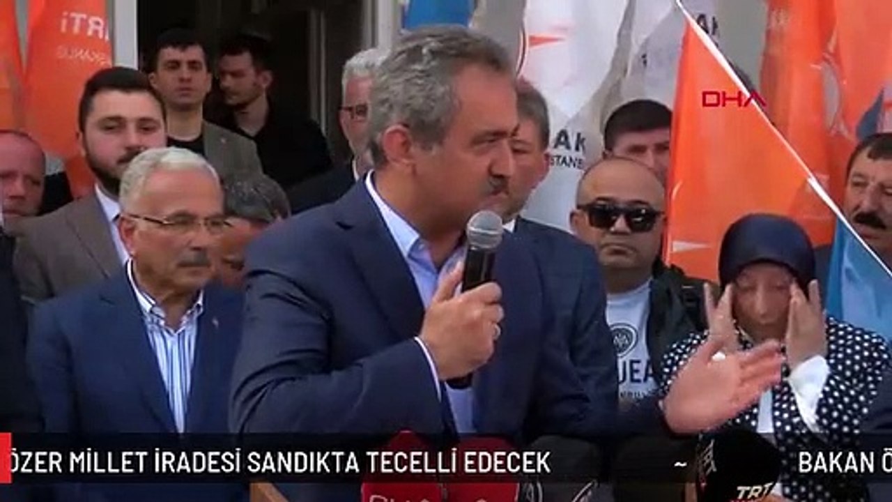 BAKAN ÖZER MİLLET İRADESİ SANDIKTA TECELLİ EDECEK