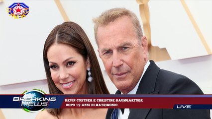 Kevin Costner e Christine Baumgartner  dopo 19 anni di matrimonio