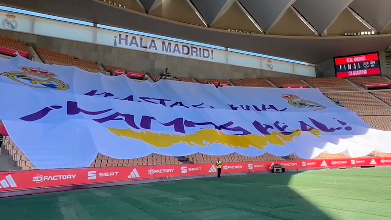 Así será el tifo que sacará la afición del Real Madrid en la final de la Copa del Rey