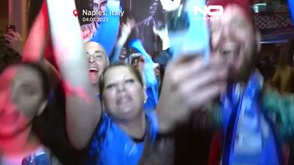 La folie à Naples après le titre de champion d'Italie