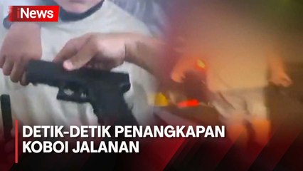 Detik-Detik Penangkapan Koboi Jalanan yang Ancam Taksi Online dengan Senpi