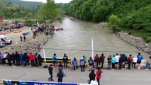 DÜZCE - Türkiye Rafting Şampiyonası 1. ayak yarışları başladı