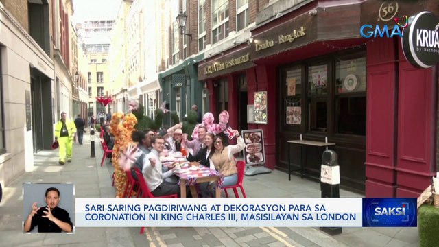 Sari-saring pagdiriwang at dekorasyon para sa coronation ni King Charles III, masisilayan sa London | Saksi
