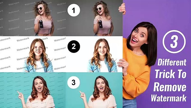 REMOVE WATERMARK Easily 3 TRICK to Remove Watermark in Photoshop (2023) #watermark #youtube