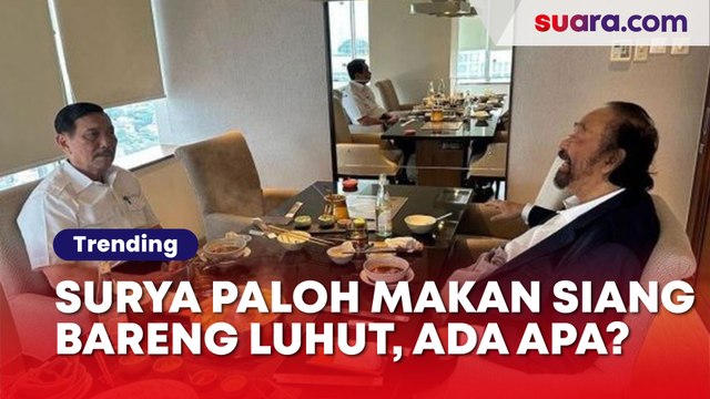 Usai Tak Diundang Jokowi, Surya Paloh Kembali Makan Siang dengan Luhut