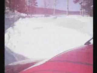 Chalet dans la neige hiver 2008