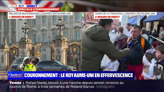 Couronnement de Charles III: les trains chargés de curieux continuent d'affluer à la gare de Saint-Pancras à Londres