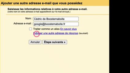 Comment  utiliser un domaine avec gmail