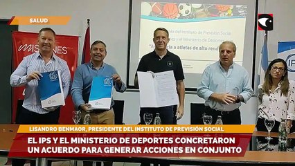 El IPS y el ministerio de deportes concretaron un acuerdo para generar acciones en conjunto