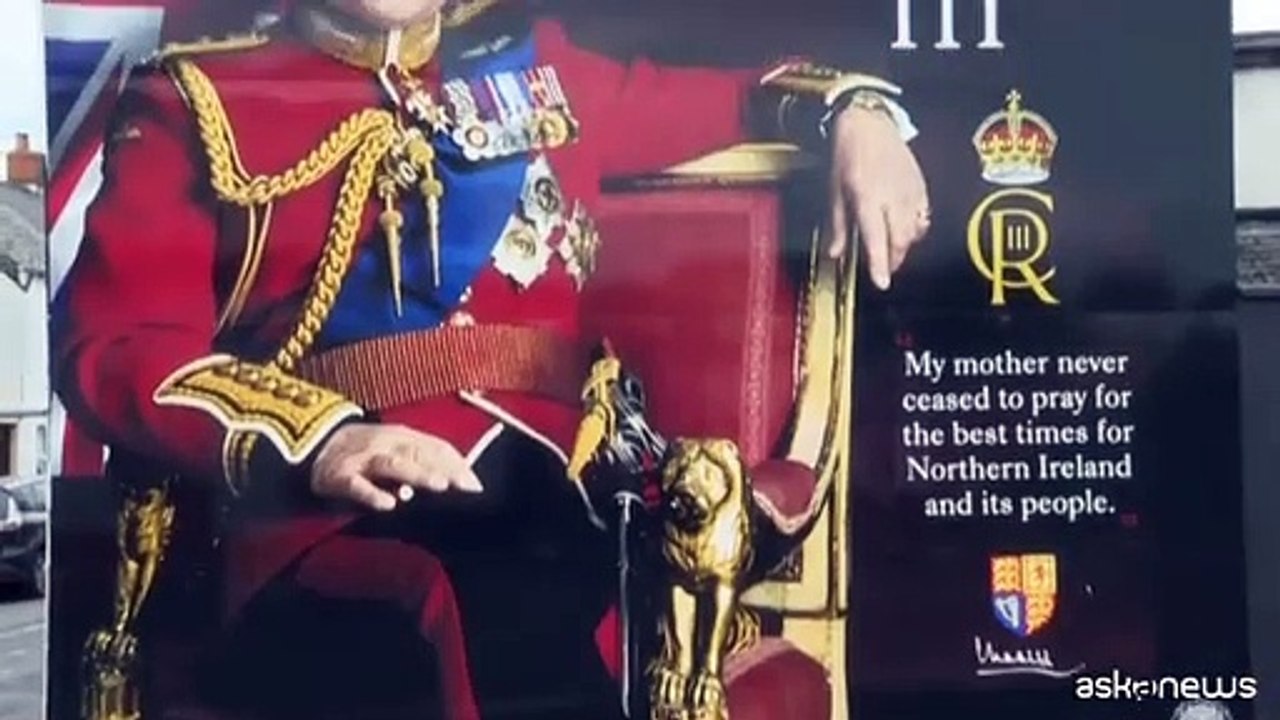 Incoronazione, spunta in Nord Irlanda un murales dedicato a Carlo III