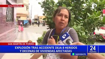 Choque entre combi y tráiler en SMP: así quedaron las casas tras fuerte explosión