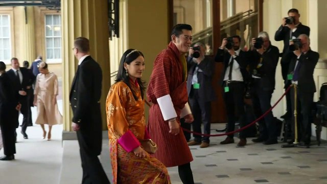 World leaders and heads of state arrive at palace reception