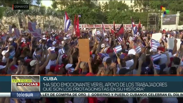 Cubanos llenan las plazas del país para celebrar el Día de los Trabajadores