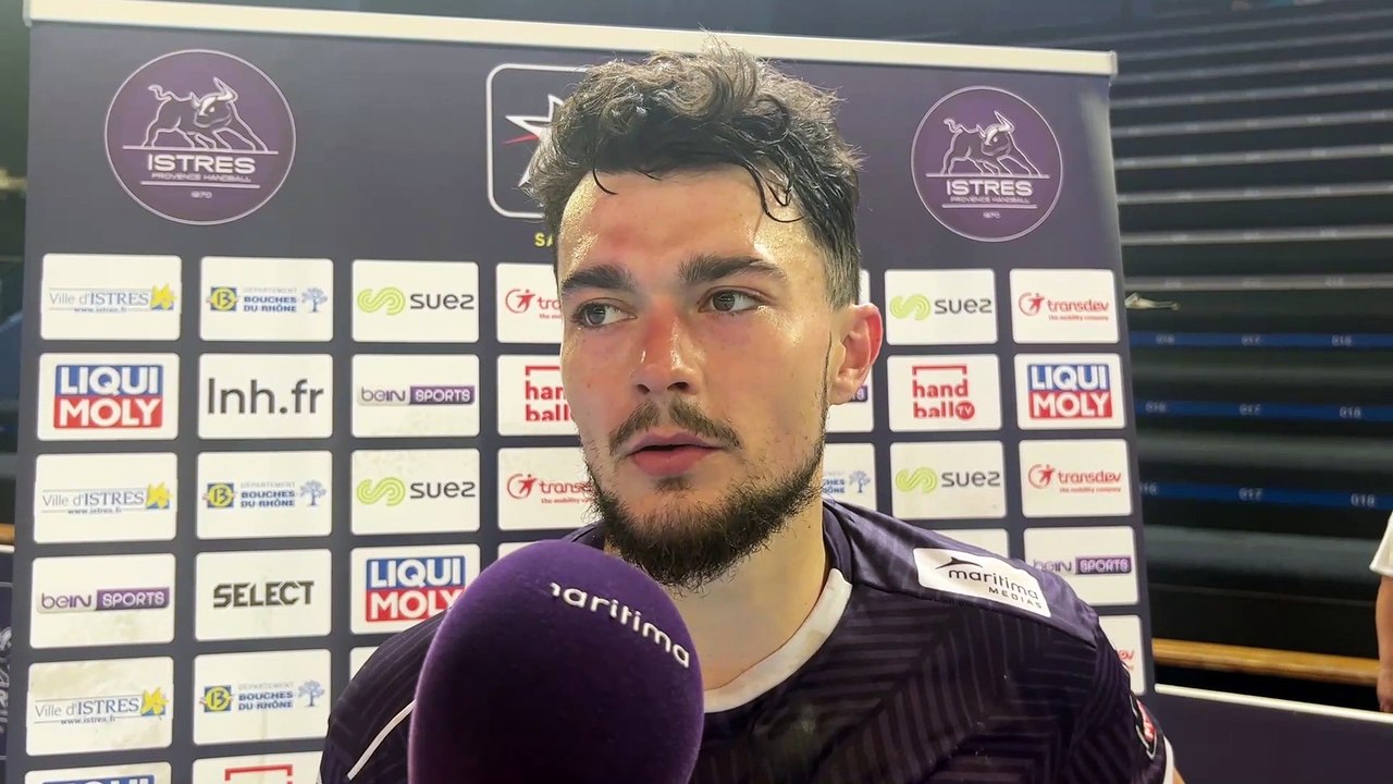 Interview maritima: Lucas Vanègue après le nul d'Istres Provence Handball contre Selestat
