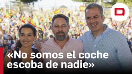 Abascal presenta a sus candidatos en Madrid y avisa a Ayuso y Almeida: «No somos el coche escoba de nadie»