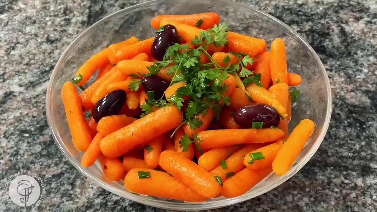 Butter Glazed Carrots with Olives Recipe _ Jacques Pépin Cooking at Home  _ KQED
