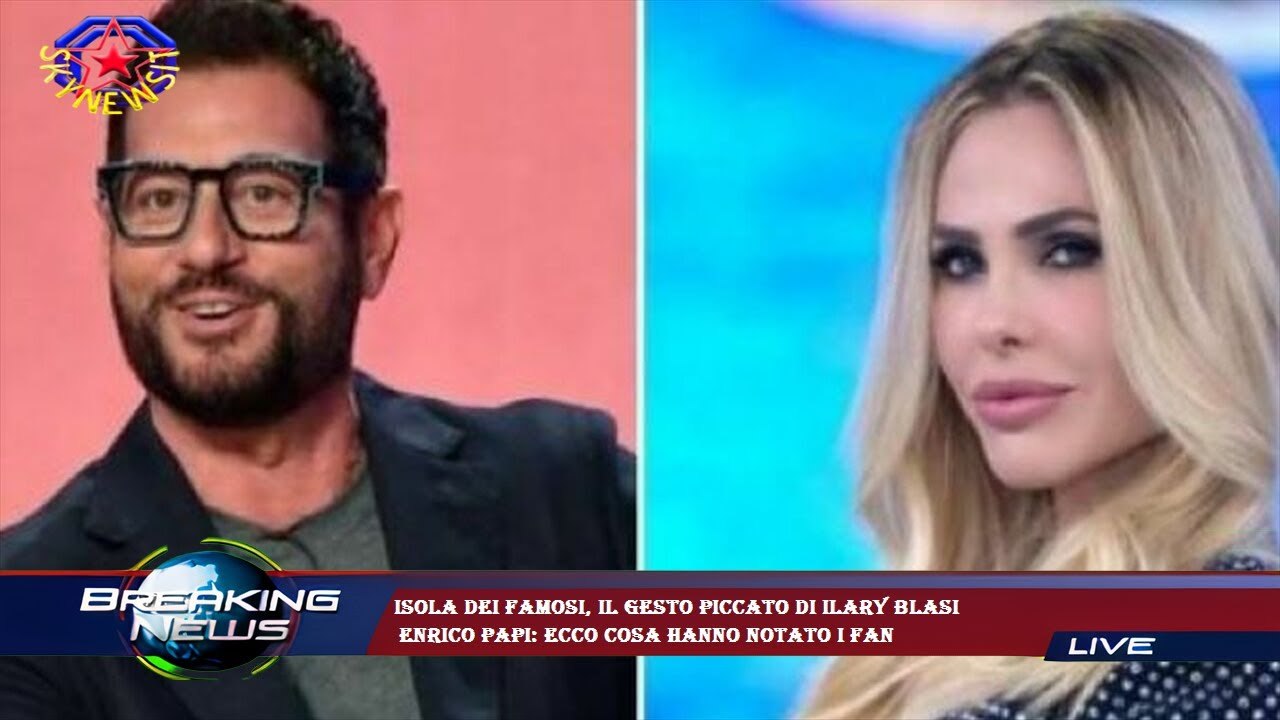 Isola dei famosi, il gesto piccato di Ilary Blasi  Enrico Papi: ecco cosa hanno notato i fan