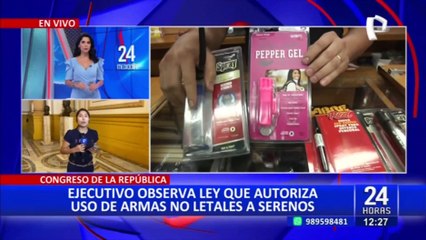 Congresistas se pronuncian tras observación de ley que autorizaba uso de armas a serenos