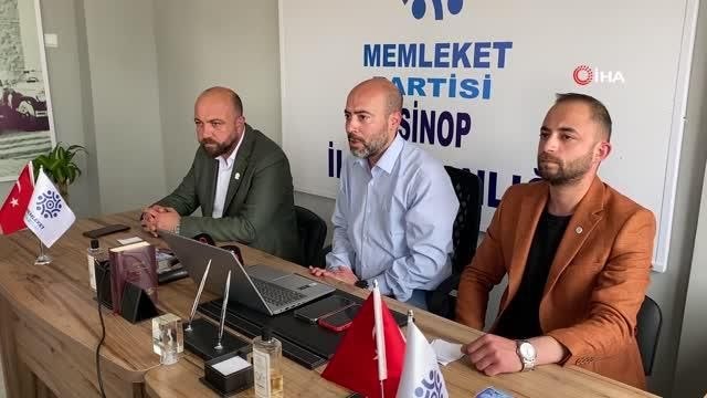 Memleket Partisi Sinop İl Başkanı Başağaoğlu: Erdoğan'a destek vermeyeceğimizi söyleyebilirim