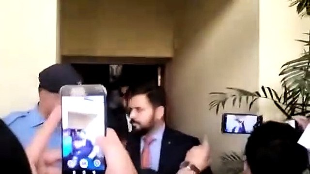 Chairman PTI Imran Khan leaves Supreme Court after his arrest was declared illegal.