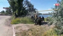 ATTACK FOOTAGE (May 11) Ukrainian troops intercept column Russian army armored vehicles in Bakhmut