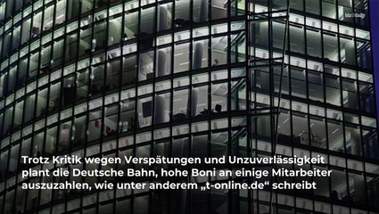 Trotz Unpünktlichkeit und Kritik: Bahn zahlt Boni in Millionenhöhe aus