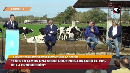 Sergio Massa anunció ayuda económica para fortalecer al sector agropecuario