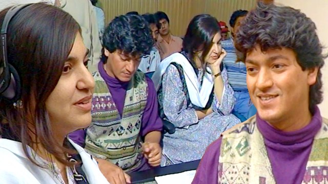 Alka Yagnik, Aadesh Shrivastava Recording Song For Film Jiyo Aur Jeene Do